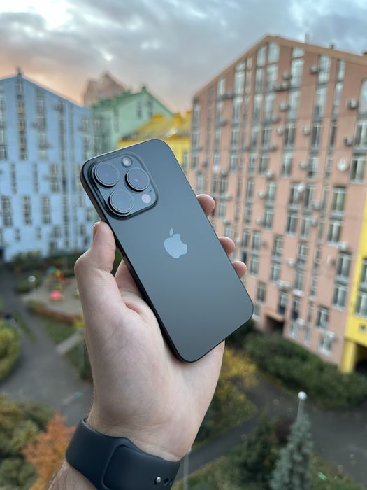 100% Аккум Идеал iPhone 15 Pro 128Gb Black Titanium Neverlock Айфон
