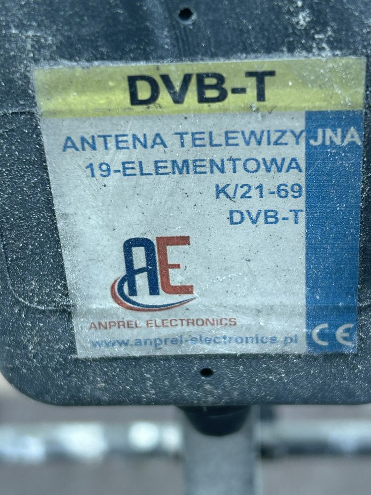 antena telewizyjna 19 elementowa k/21 - 69 dvb- t