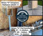 Kotwa U Podstawa słupa noga Łącznik Zatapiana Stopa Wkręty Łączniki