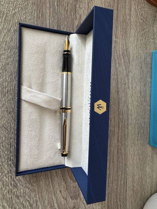 Якісна позолочена Пірьєва ручка як нова Waterman Expert SS