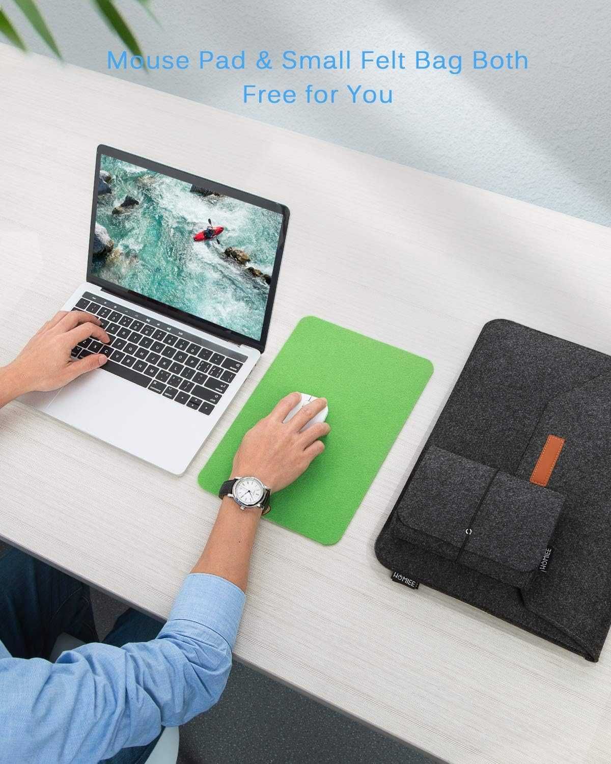 HOMIEE torba na laptopa 13,3 13,6'' organizer do MacBook Dell HP Asus