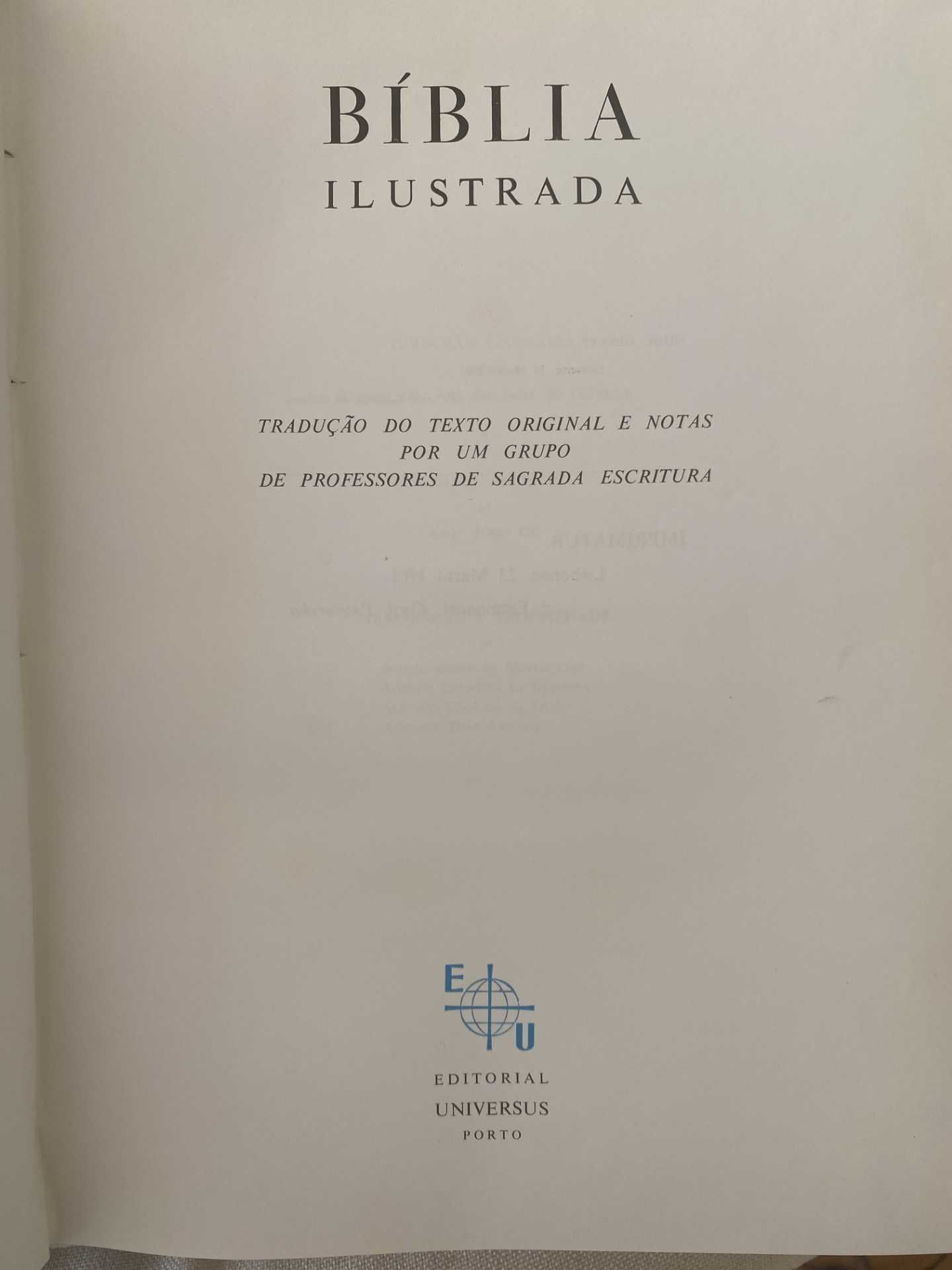 Biblia Antiga, 1961 ( 7 vol. velho e novo testamento)