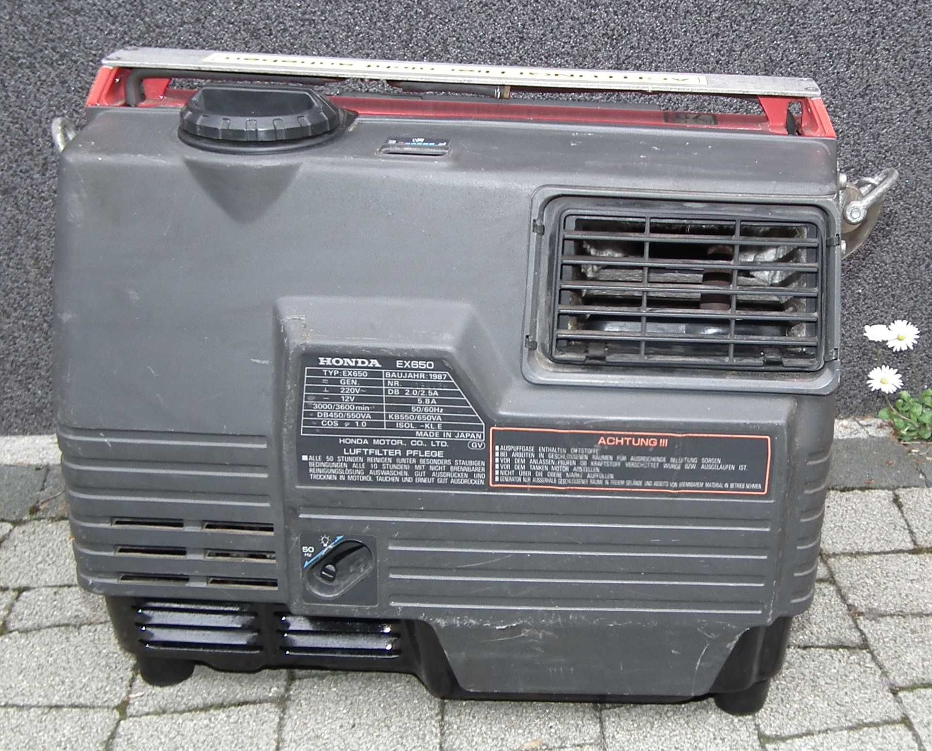 Honda Ex 650 cichy walizkowy Camping agregat generator