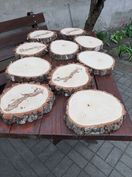 Plastry dębu,podstawki brzozowe i akacjowe