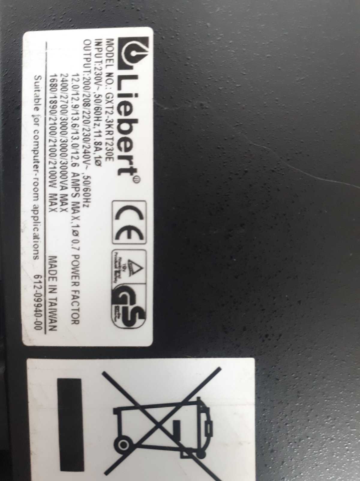 UPS ДБЖ Liebert GXT2-3KRT230E + Liebert baterry pack