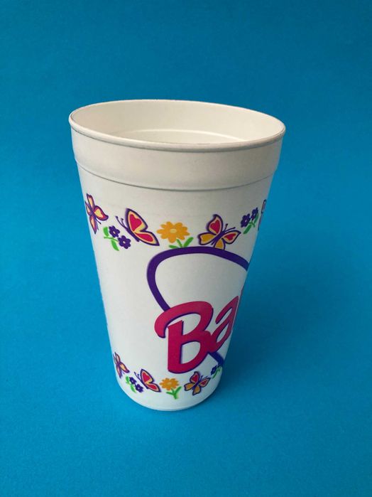 Copo em plástico da barbie 1995 Mattel - novo
