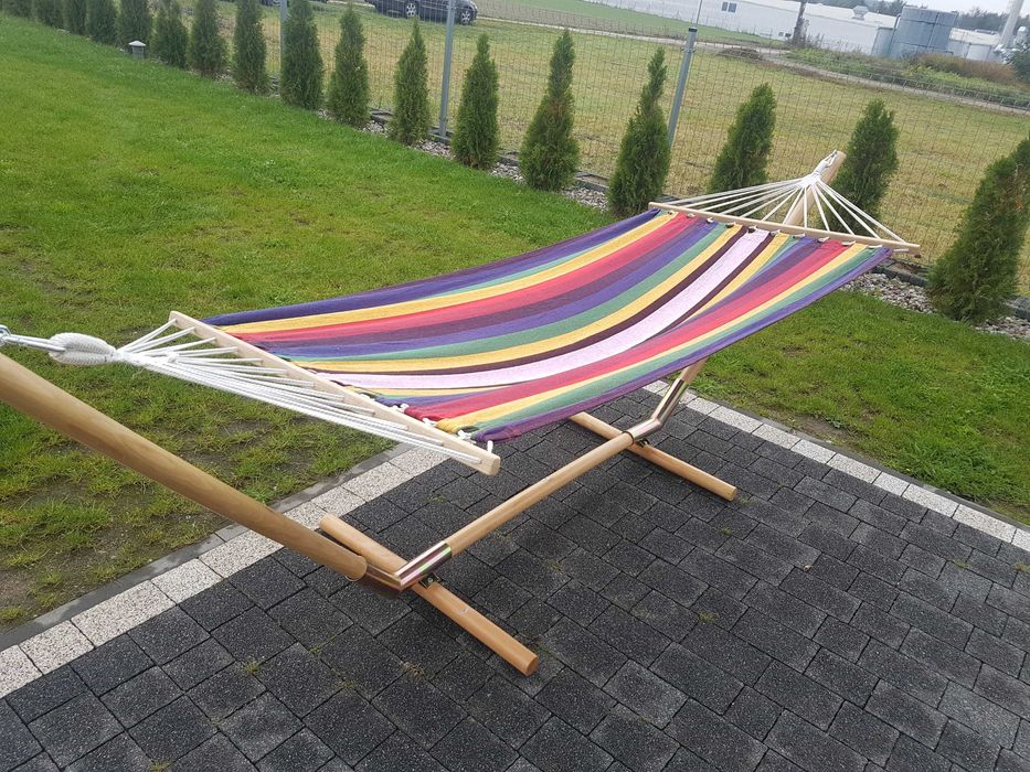 Materialowy Hamak ogrodowy ! Leżanka ogrodowa.