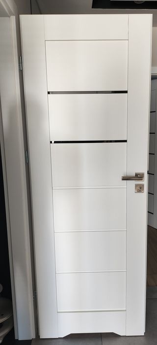 Sprzedam nowe drzwi Santorini Białe Premium 70 cm lewe 205 wysokie