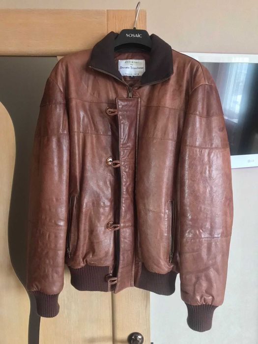 Куртка зимова шкіряна чоловіча