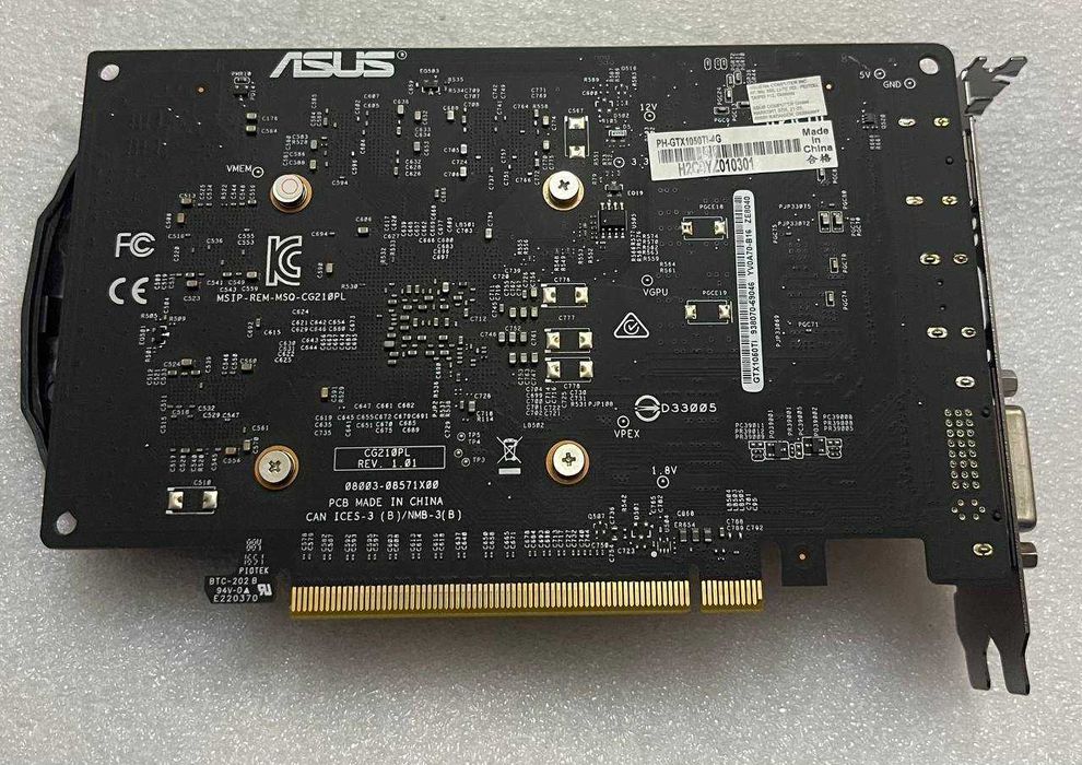 4Gb ASUS Phoenix GeForce GTX 1050 Ti 128bit 4Гб