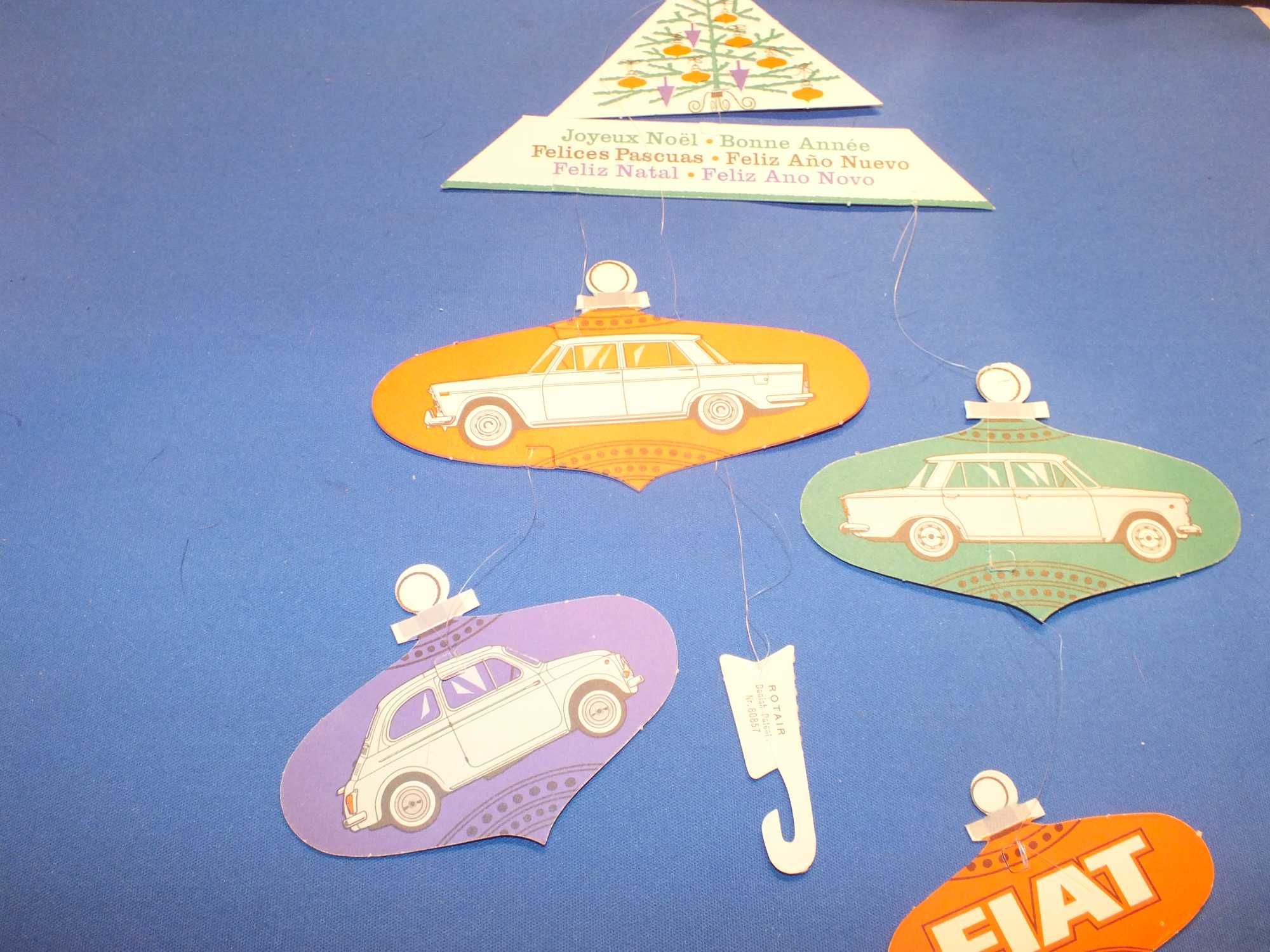 Reklama świąteczna FIAT lata 60-te UNIKAT