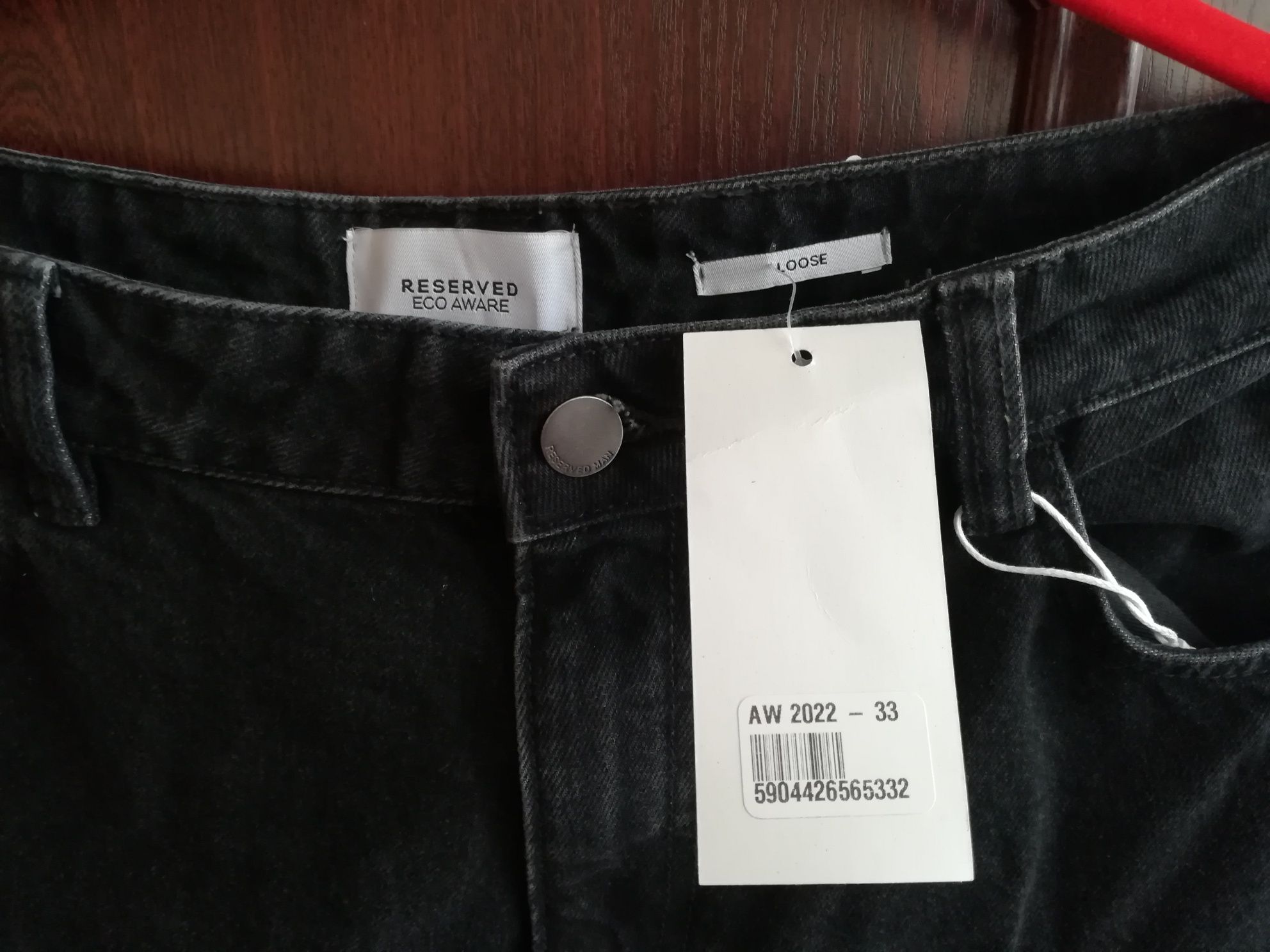 Spodnie męskie jeansy RESERVED LOOSE , 33