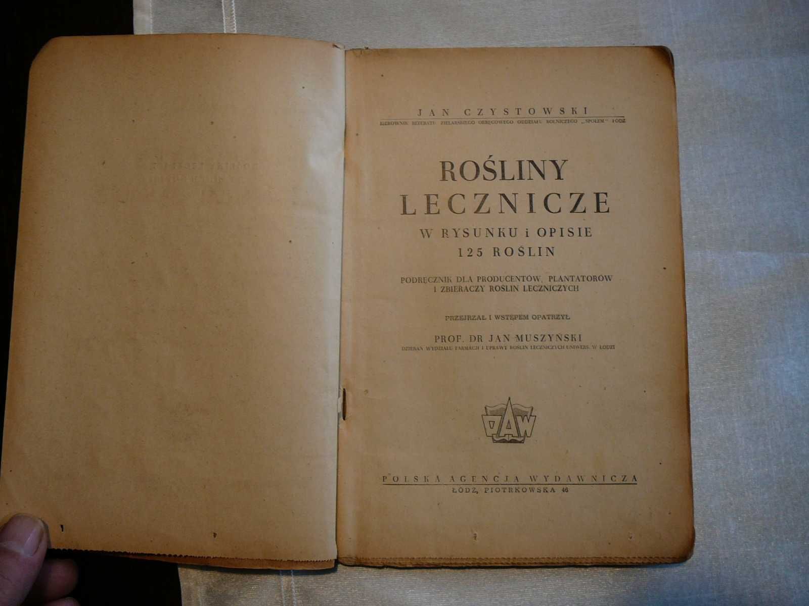 J. Czystowski Rośliny lecznicze w rysunku i opisie 125 roślin