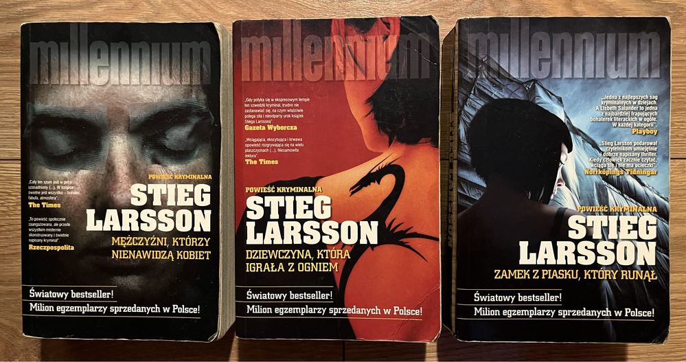 Pakiet millenium 3 książki Stieg Larsson
