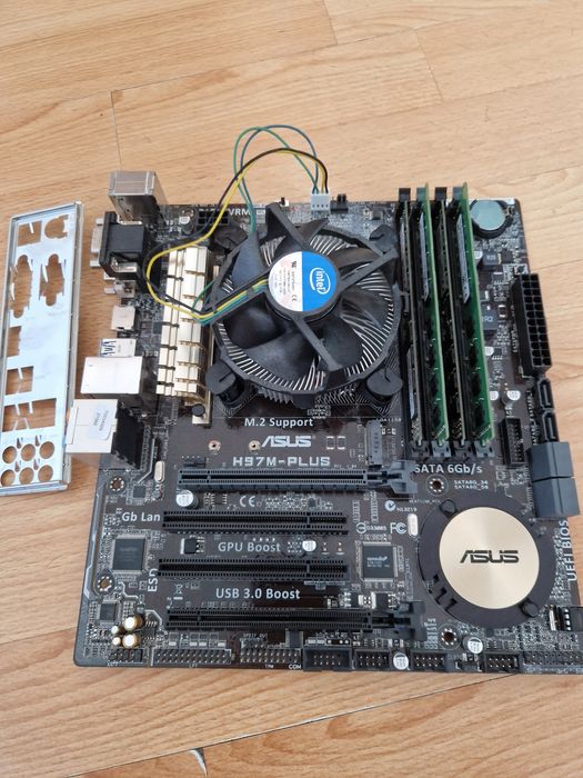 Intel i7-4770 3.9ghz/16gb/Asus H97M-PLUS(m.2ssd) Комплект 8потоків