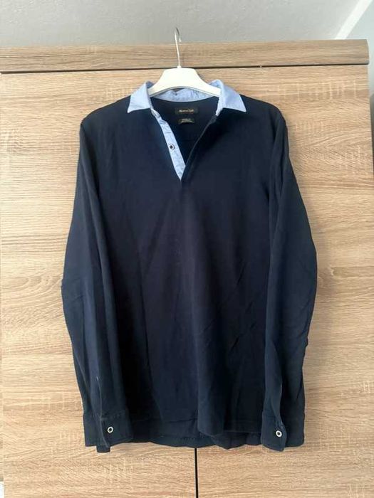 Bluzka Polo z kołnierzykiem Massimo Dutti S elegancka koszula
