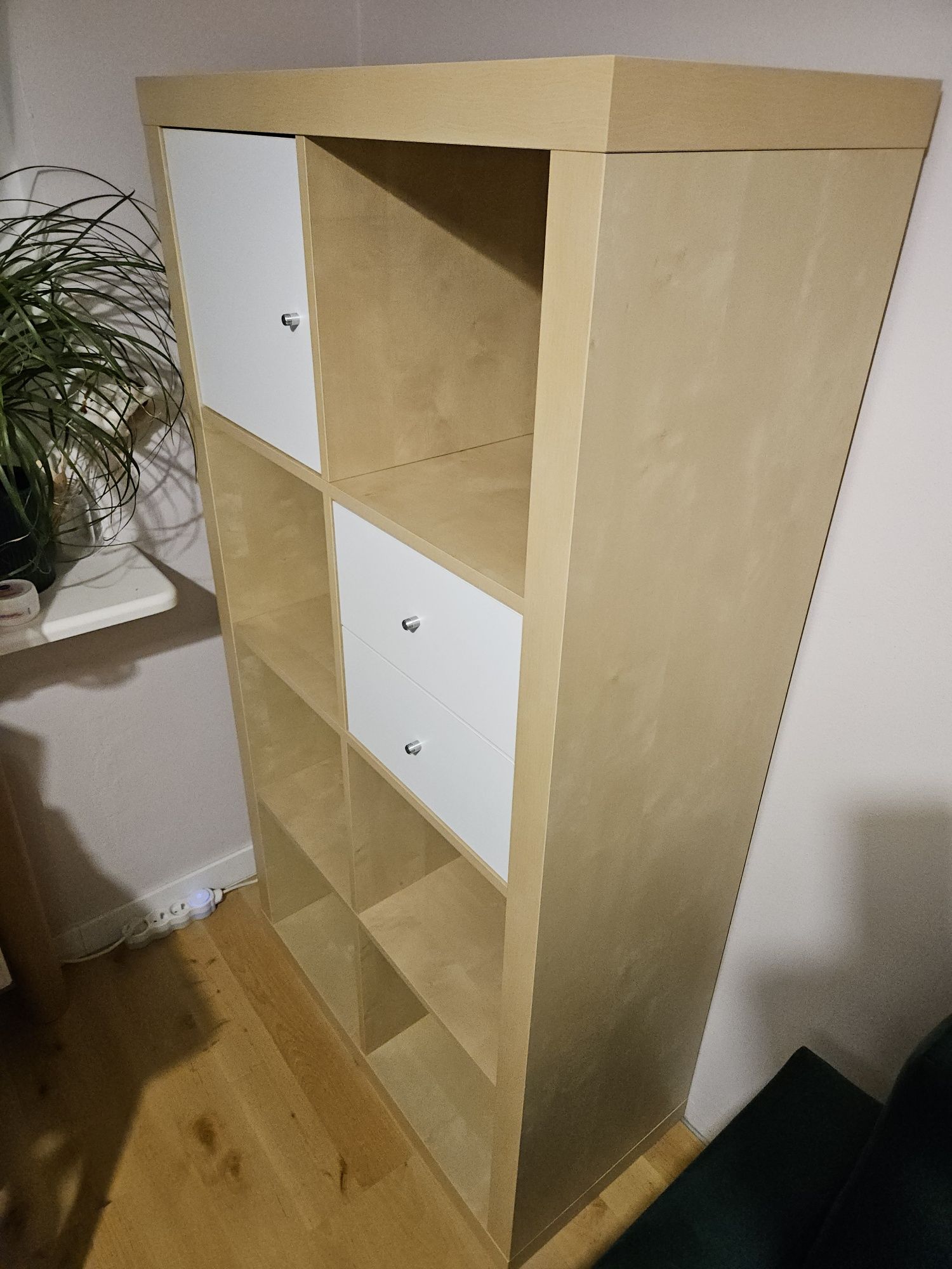 Ikea Kallax 77x147 + 2 szuflady i drzwiczki