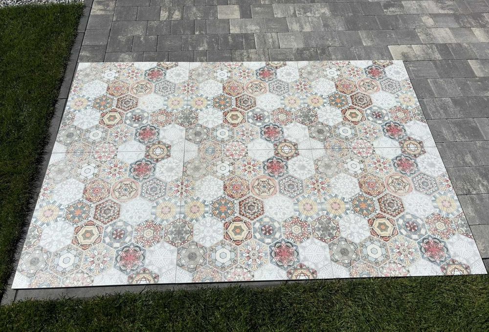 Gres szkliwiony patchwork 6 szt.