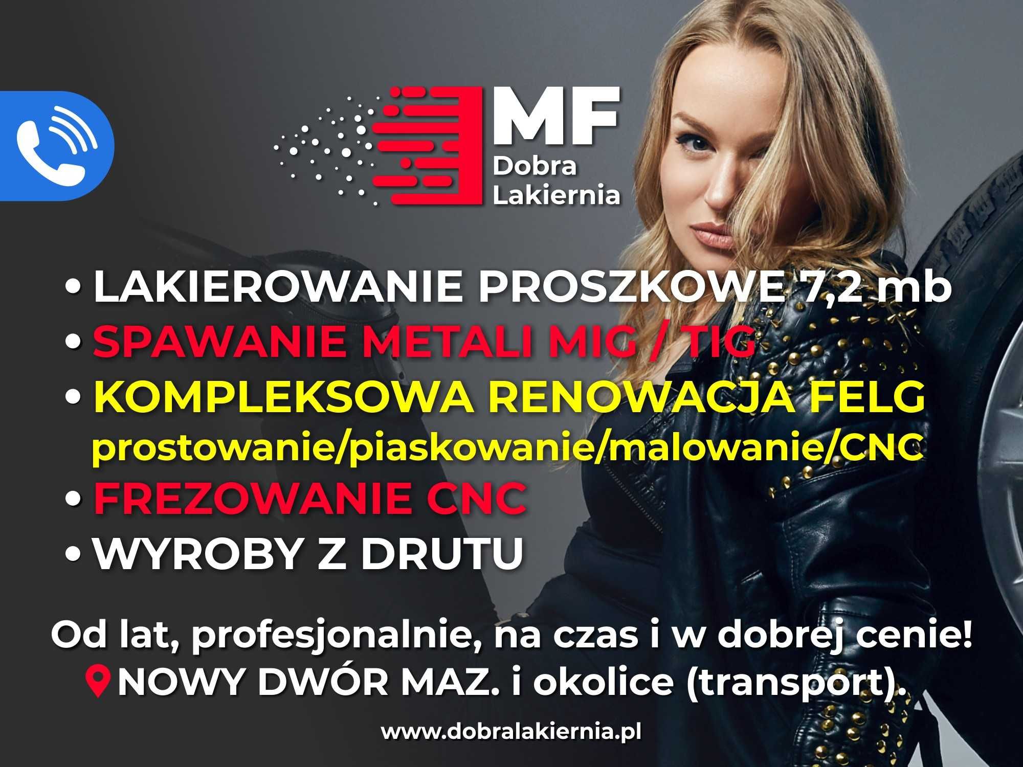 Lakiernia Proszkowa, wyroby z drutu, spawanie - Renowacja felg CNC,