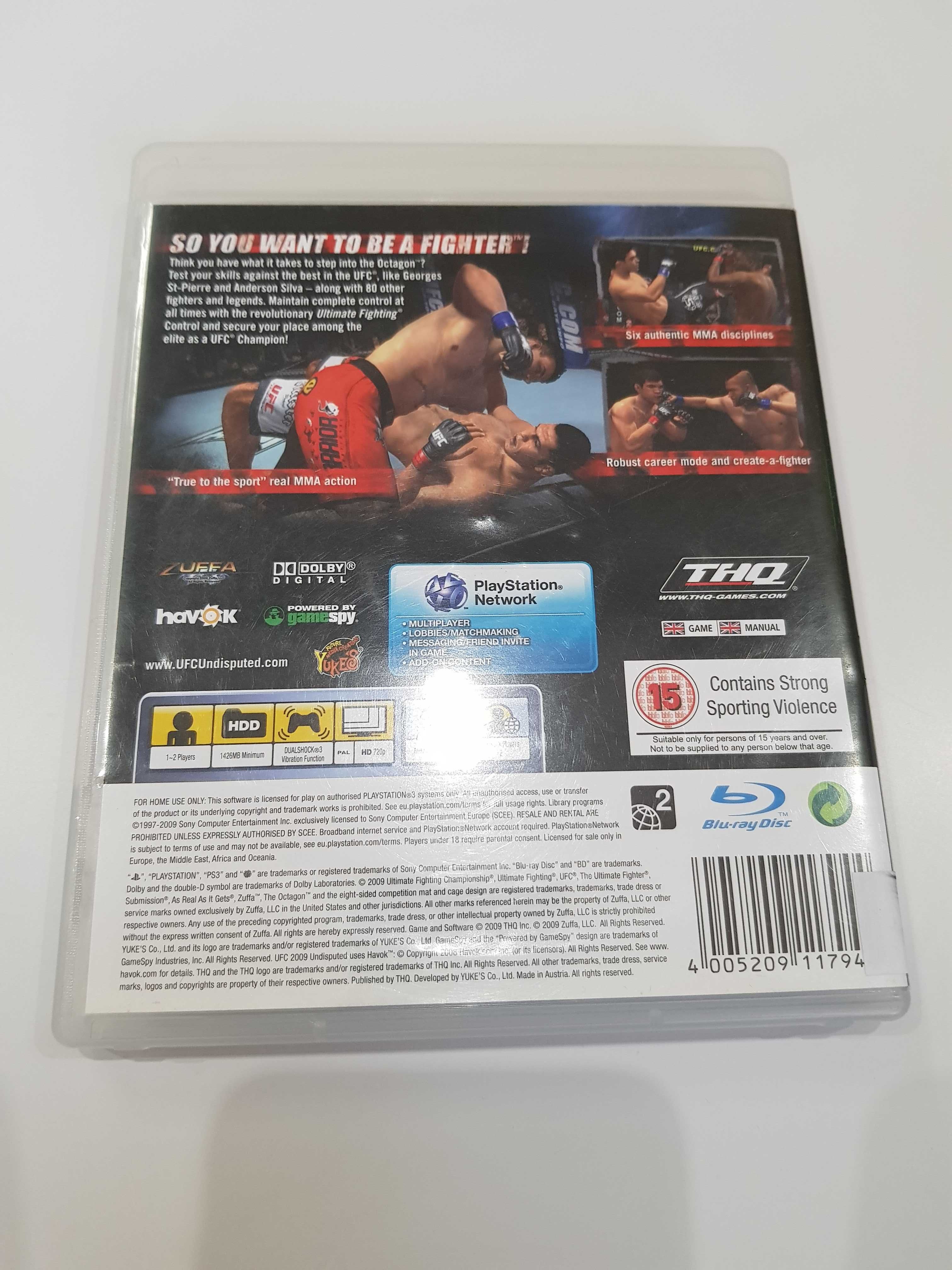 UFC Undisputed 2009 PS3 Sklep Iława