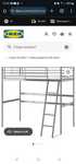 Łóżko piętrowe Ikea SVARTA