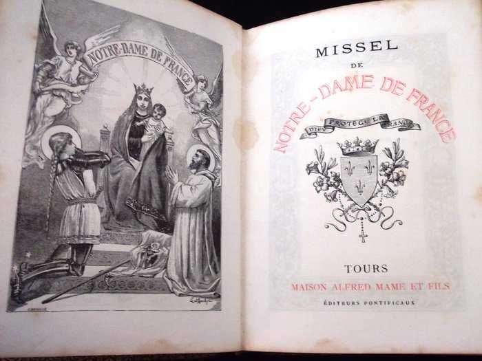 Missal de Notre Dame, França, 1910 RARO