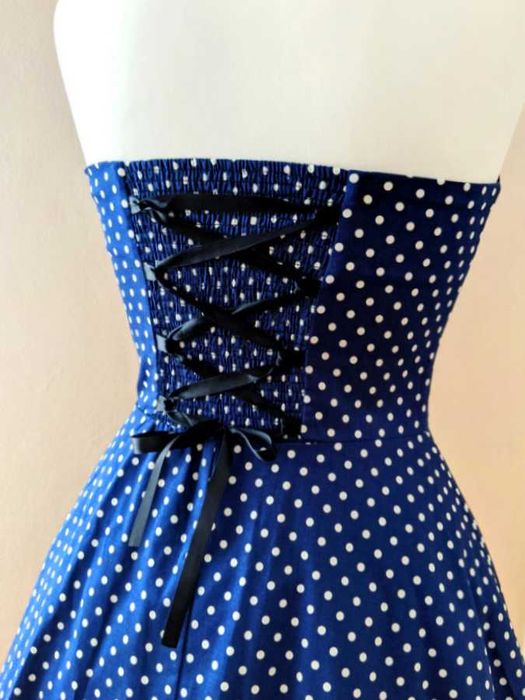 Sukienka pin up retro styl lata 80 60 strój tematyczny PRL przebranie