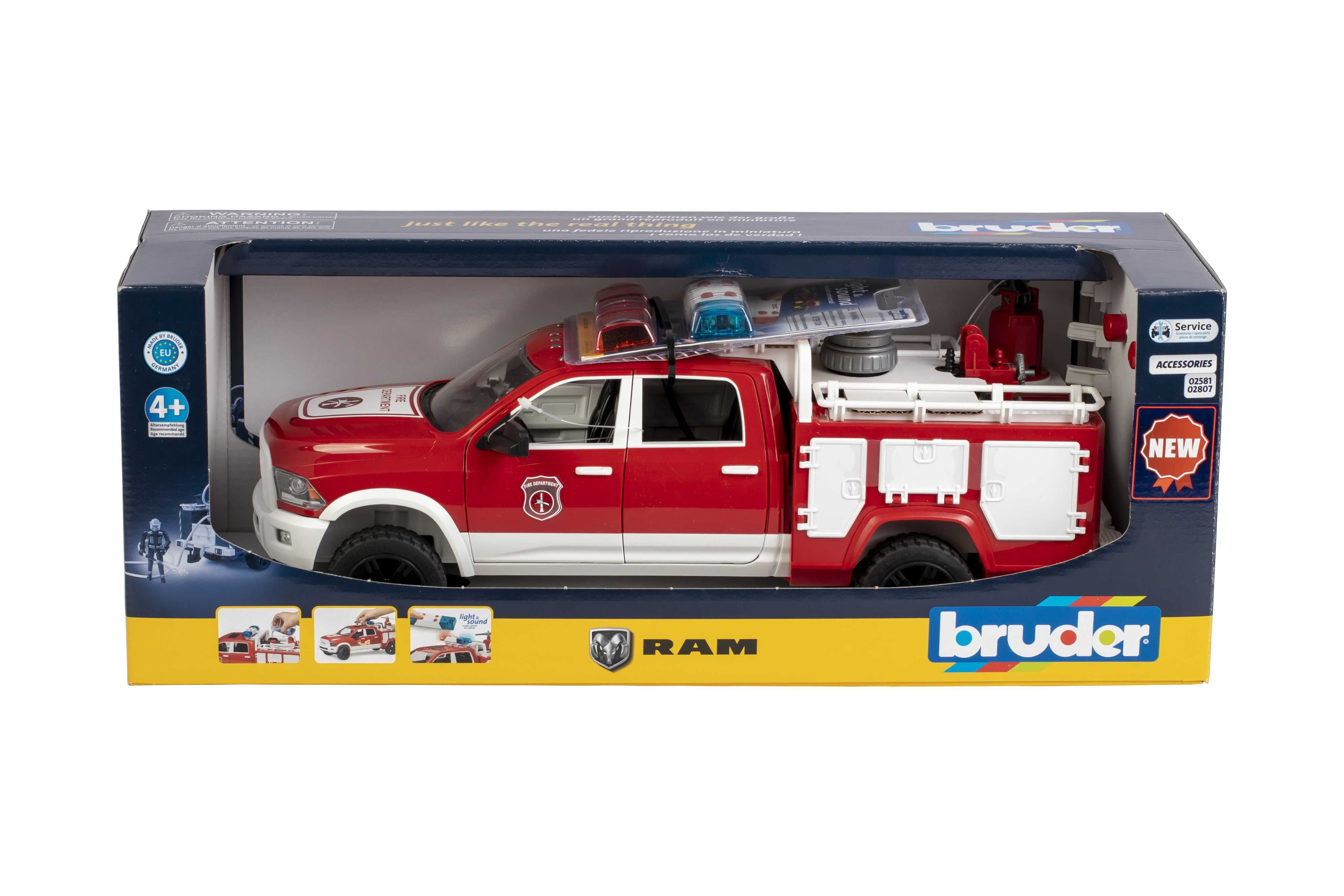 Пожежний джип Dodge RAM 2500 від Bruder (Брудер) 02544