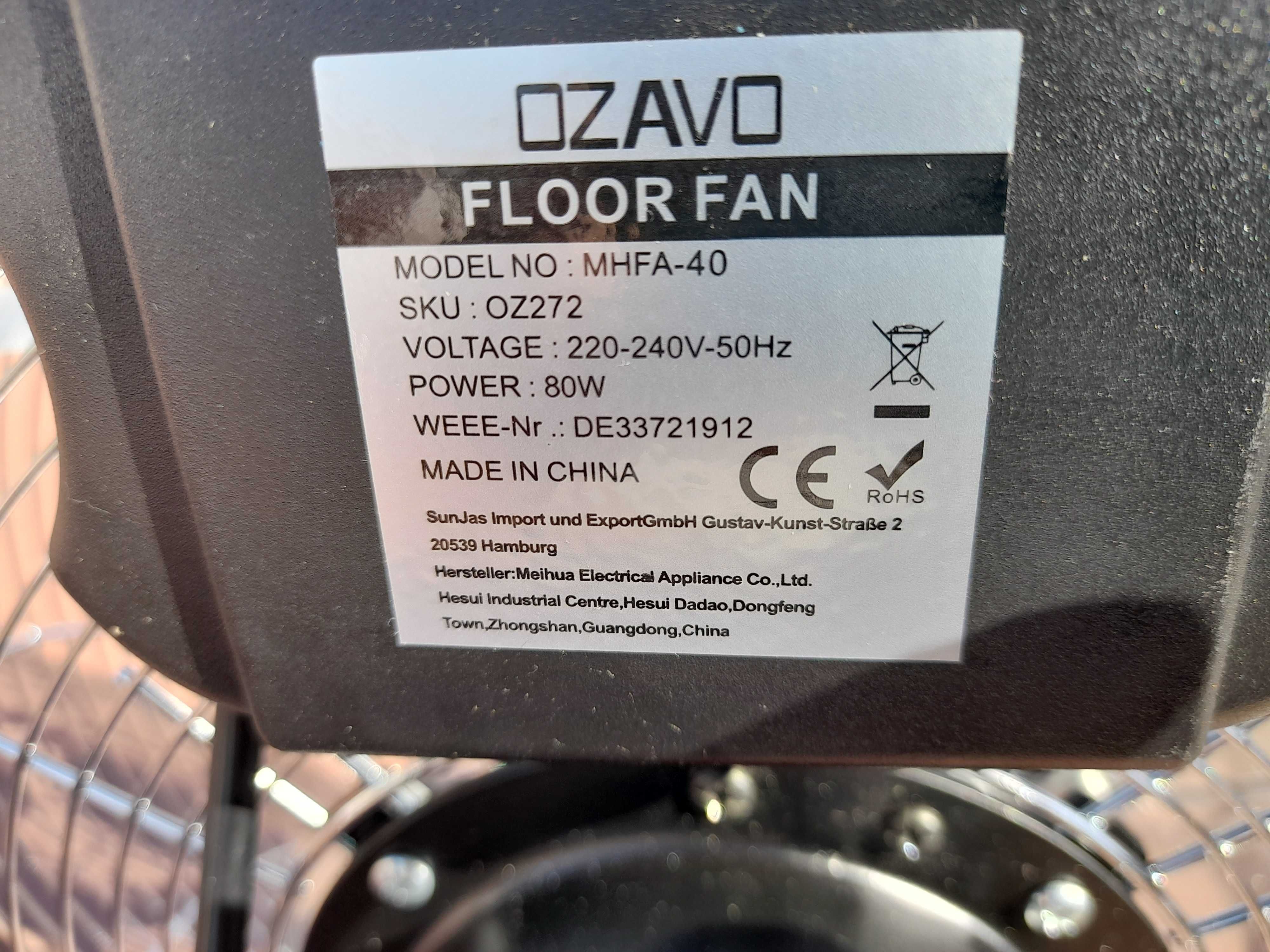 OKAZJA Wentylator  OZAVO MHFA-40 500 mm do wyczerpania zapasów