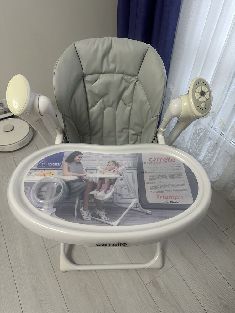 Стільчик-качеля для годування Carrello Triumph CRL-10302 Cloud Grey