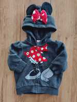 Bluza zasuwana z kapturem 3-6m 62-68cm h&m myszka Minnie