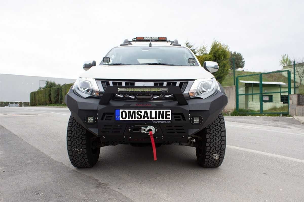 Бампер для Mitsubishi L200 2006-2023 силовой бампер посилений задній