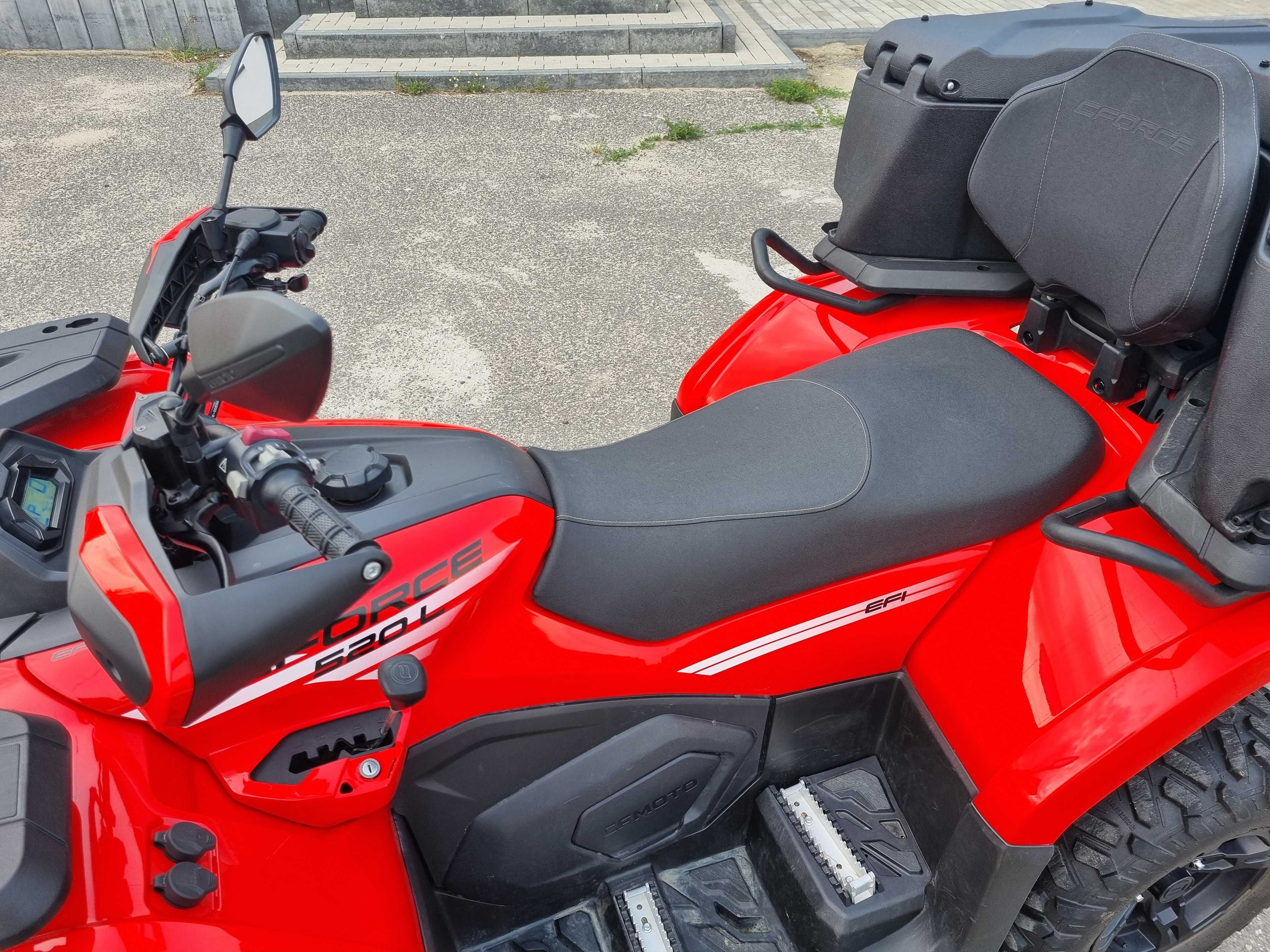Quad CF MOTO CFORCE 520 L EPS 2023 40 KM T3B wspomaganie wyposażenie