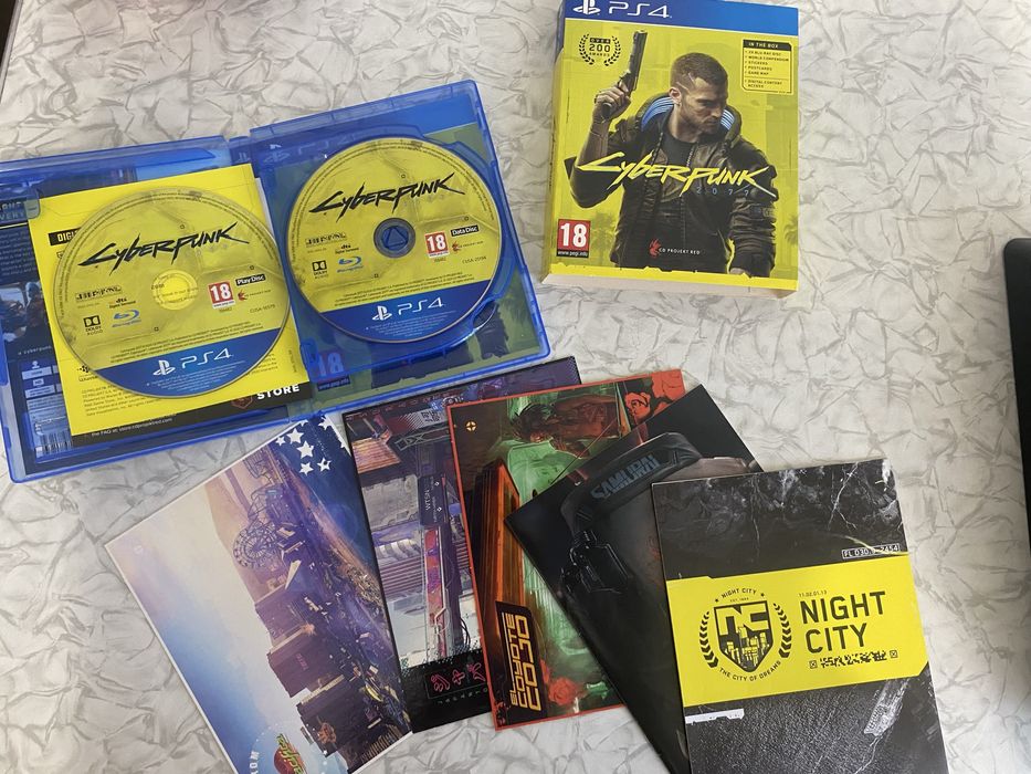 Диск Cyberpunk 2077 на пс 4