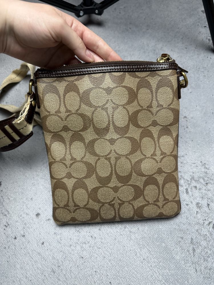 Torebka Coach Monogram Stripe Detail Small Crossbody Shoulder Bag