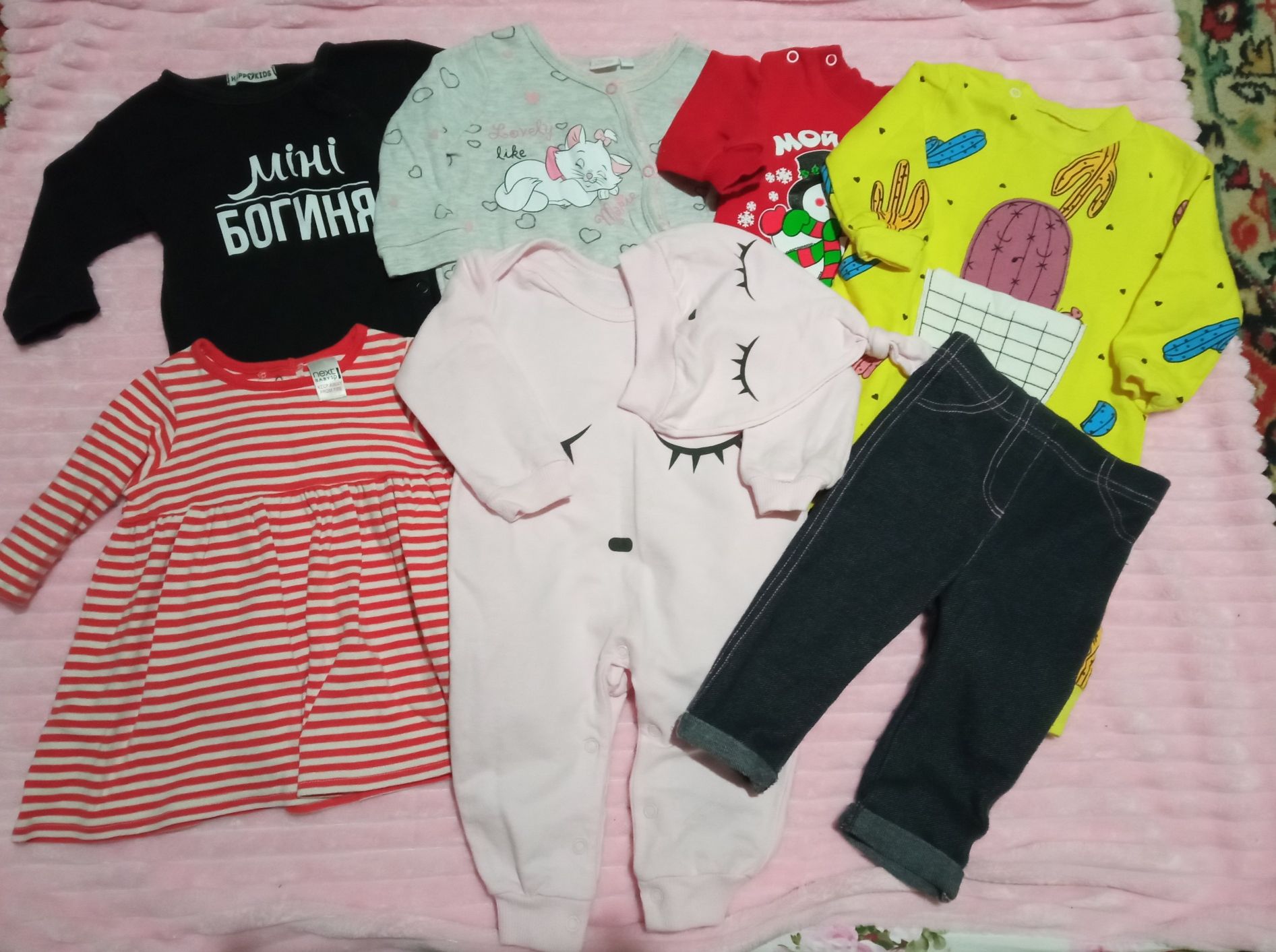 Пакет вещей одежды для новорожденных девочки 3-6 мес