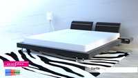 Piękne łóżko Dante 160x200 cm ze stolikami i stelażem