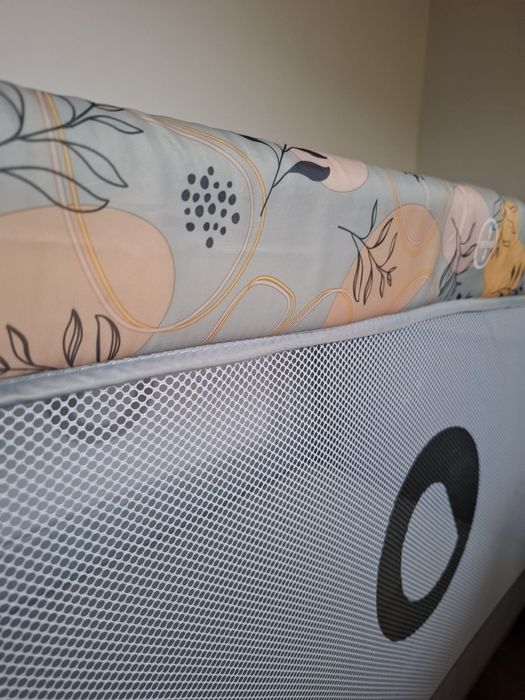 Łóżeczko turystyczne DWUPOZIOMOWE Lionelo Stefi Plus Pink Yellow