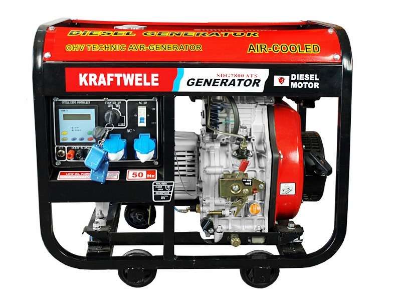 АКЦІА-Дизельний генератор 7.8кВт / 1фаз/ATS-АВР/ KRAFTWELE SDG7800 1F
