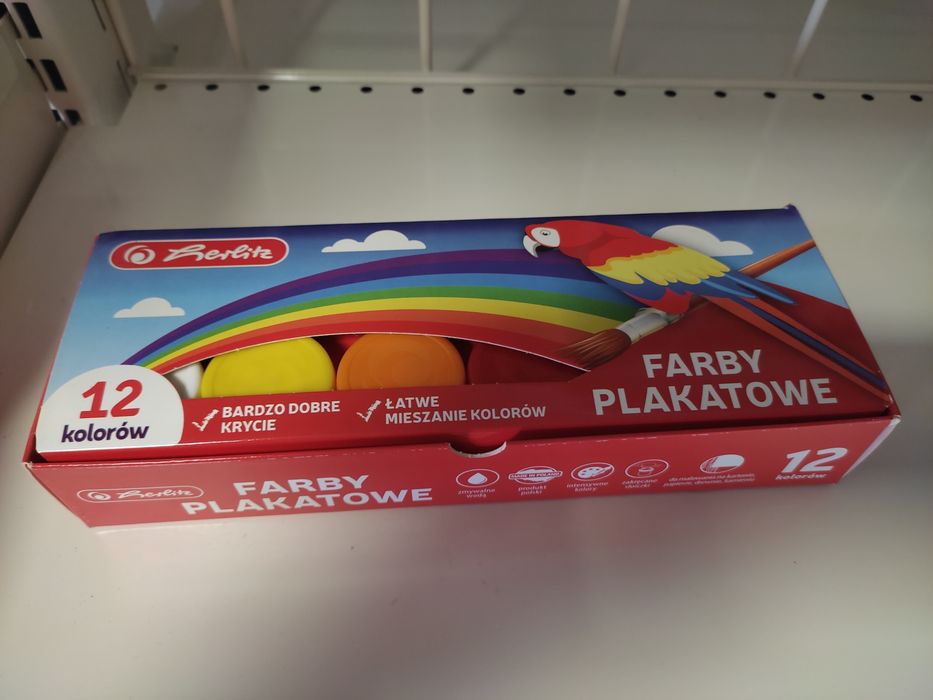 Farby Perliz 12 kolorów nowe Super Cena