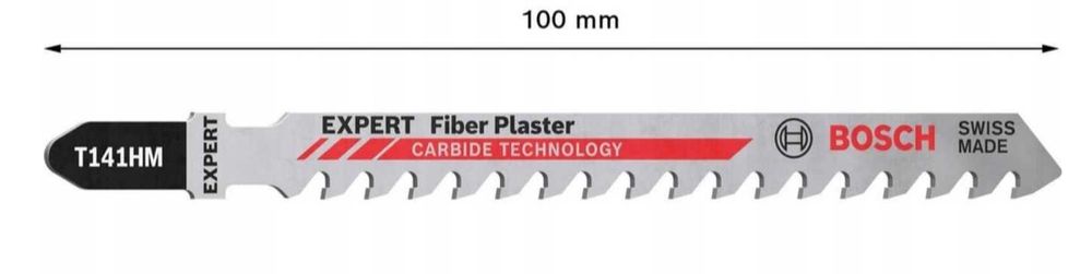 BOSCH EXPERT brzeszczot do wyrzynarek FIBER PLASTER T 141 HM 3 SZT.