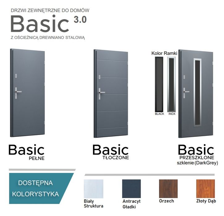*OD RĘKI Drzwi zewnętrzne WIKĘD BASIC3.0 90 1,3 W/m2k,DOSTAWA W CENIE*