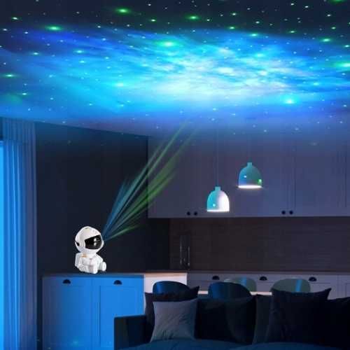 Astronauta Projektor Gwiazd Nowy Model Rzutnik Lampka Nocna Niebo LED
