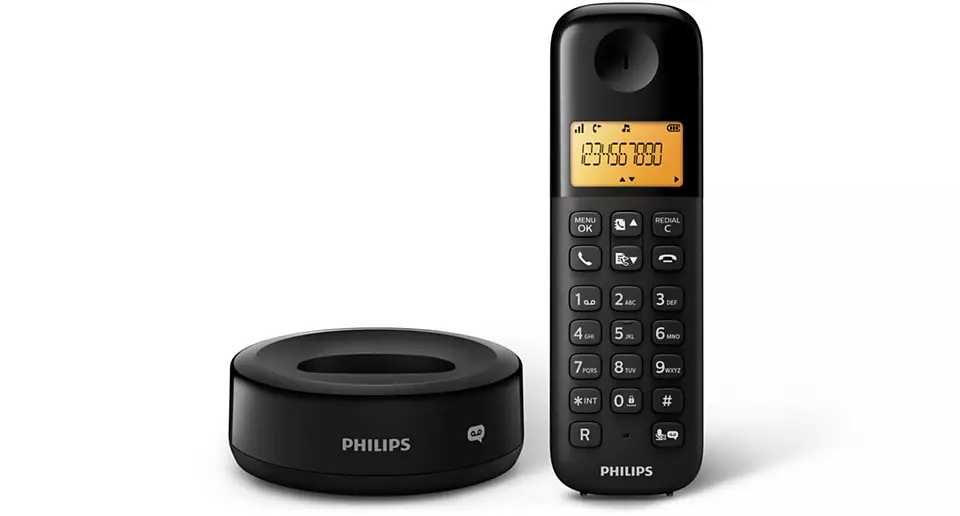 Domowy telefon bezprzewodowy dla seniora Philips
