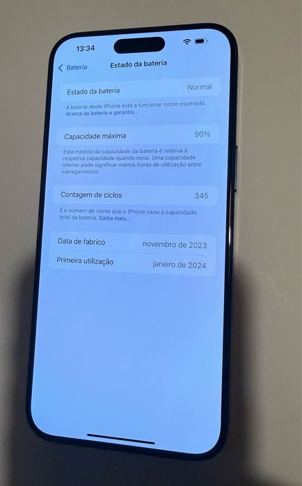iPhone 15 Pro Max 256GB Preto — Excelente Estado + Capa