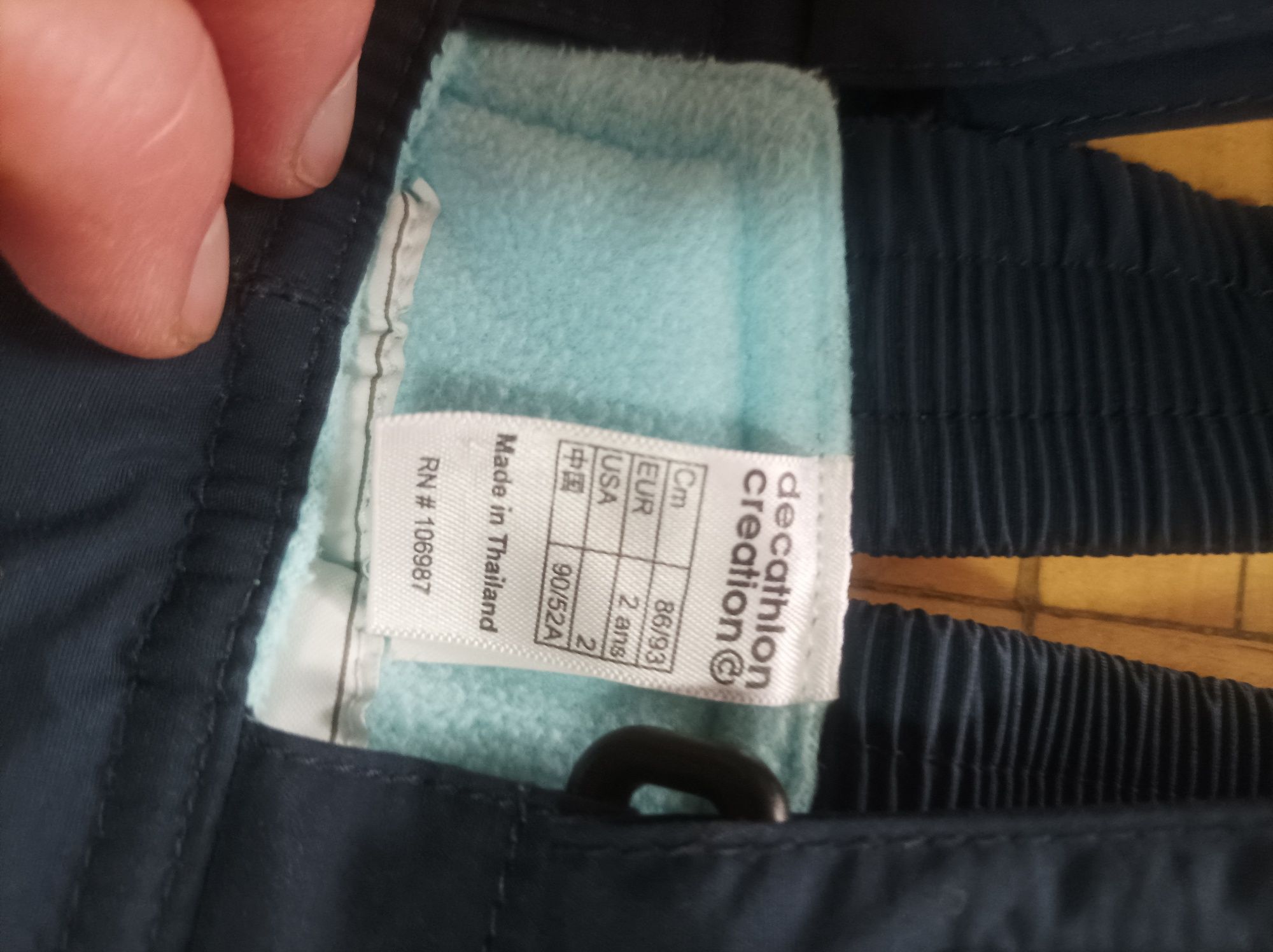 Spodnie narciarskie zimowe 2latka Decathlon