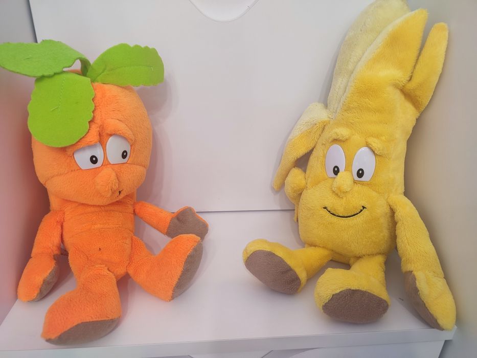 М'які іграшки овочі та фрукти