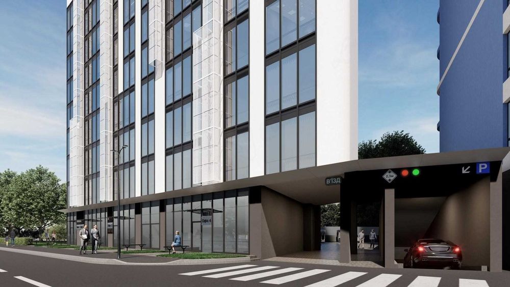 1-кімнатні апартамети 40 м² у ЖК Канкріт, Дніпровська набережна