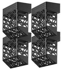 Lampy solarne ścienne zestaw 4 sztuk