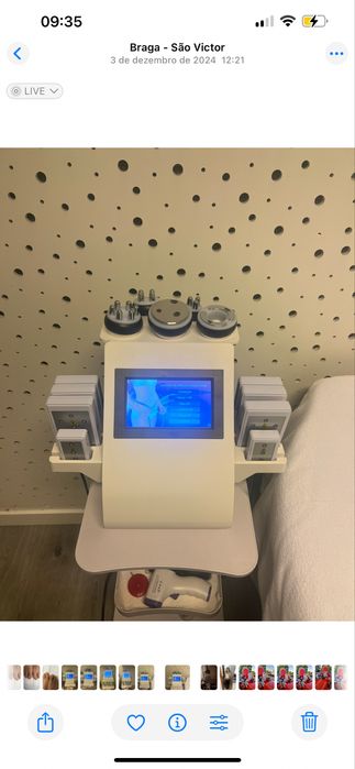 Multifunções cavitação 80K Radiofrequência lipolaser EMS